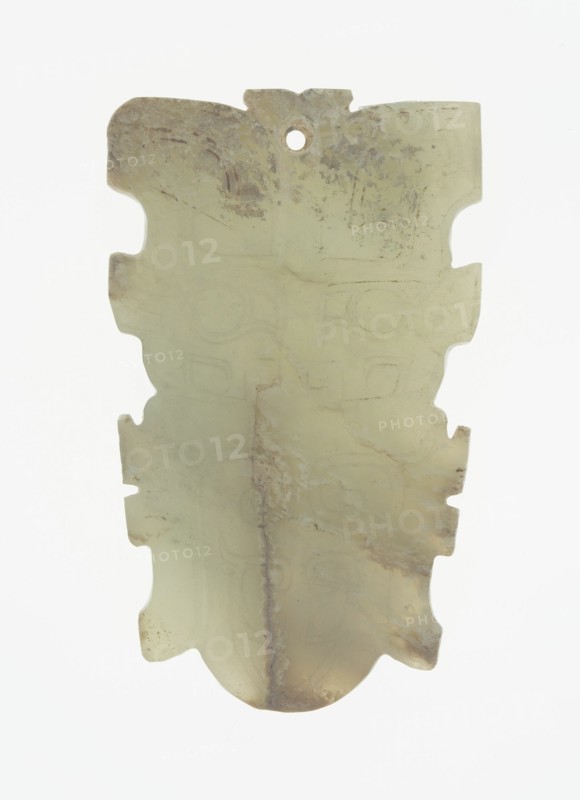 Pendant with Monster Mask, Shang period, 13th-11th century B.C.