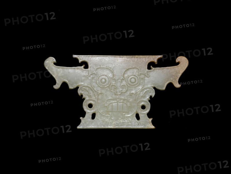 Plaque with Human Head, late Neolithic period, Shejiahe culture, c. 2500/2000 B.C.
