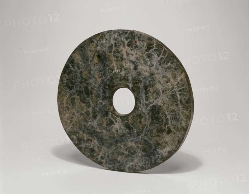 Disc (bi), Neolithic period, Liangzhu culture, c. 3000/2000 B.C.