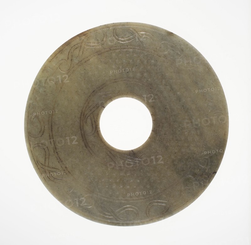 Disc (bi), Eastern Zhou period or Western Han dynasty, 3rd/2nd century B.C.