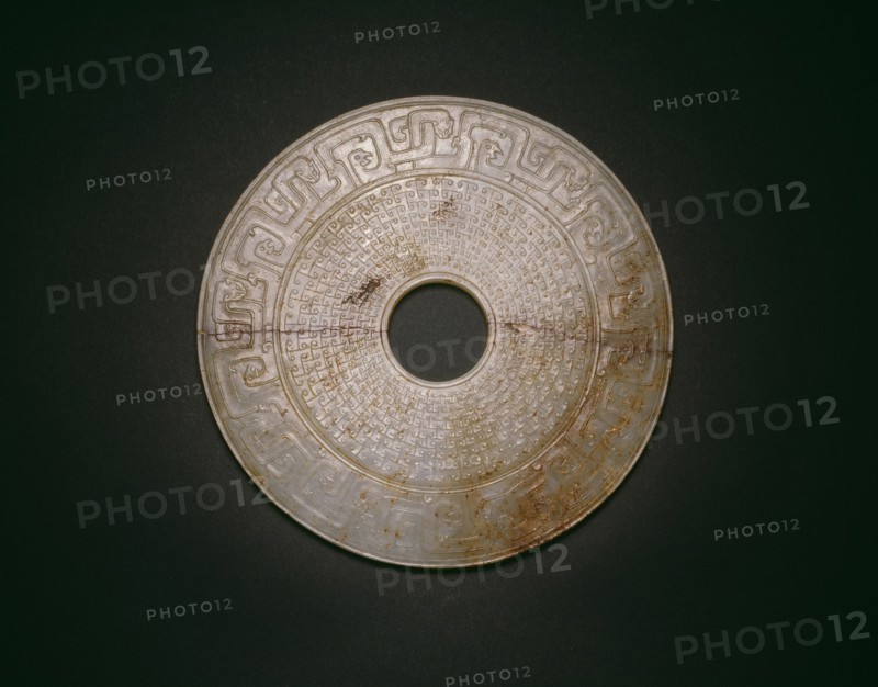 Disc (bi), Qing dynasty, c. 18th century.