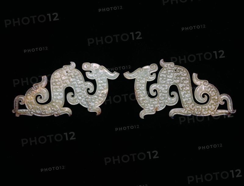 Dragon Pendants, Eastern Zhou dynasty, Warring States period (c.480-221 BC) c. 4th/3rd century B.C.