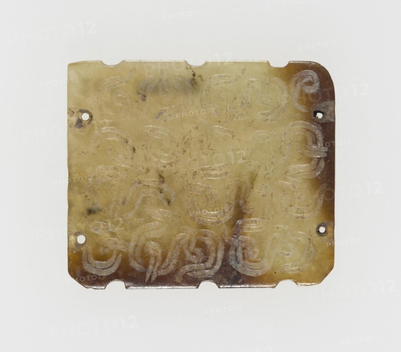 Plaque with Interlinked Scrolls, Eastern Zhou dynasty, (c. 770-256 B.C.), 7th century B.C.