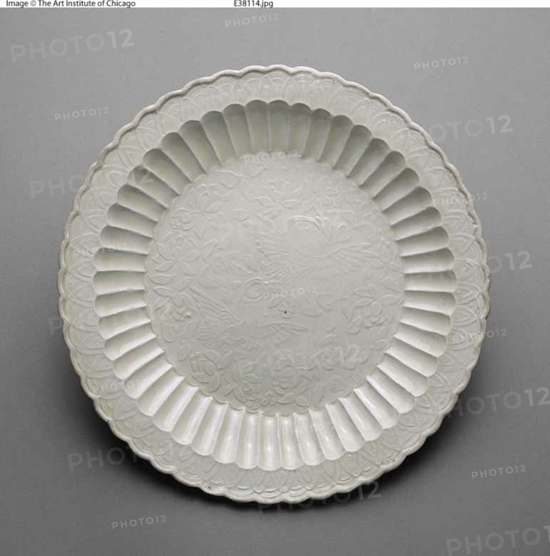 Foliated Dish with Mandarin Ducks, Jin dynasty (1115-1234).
