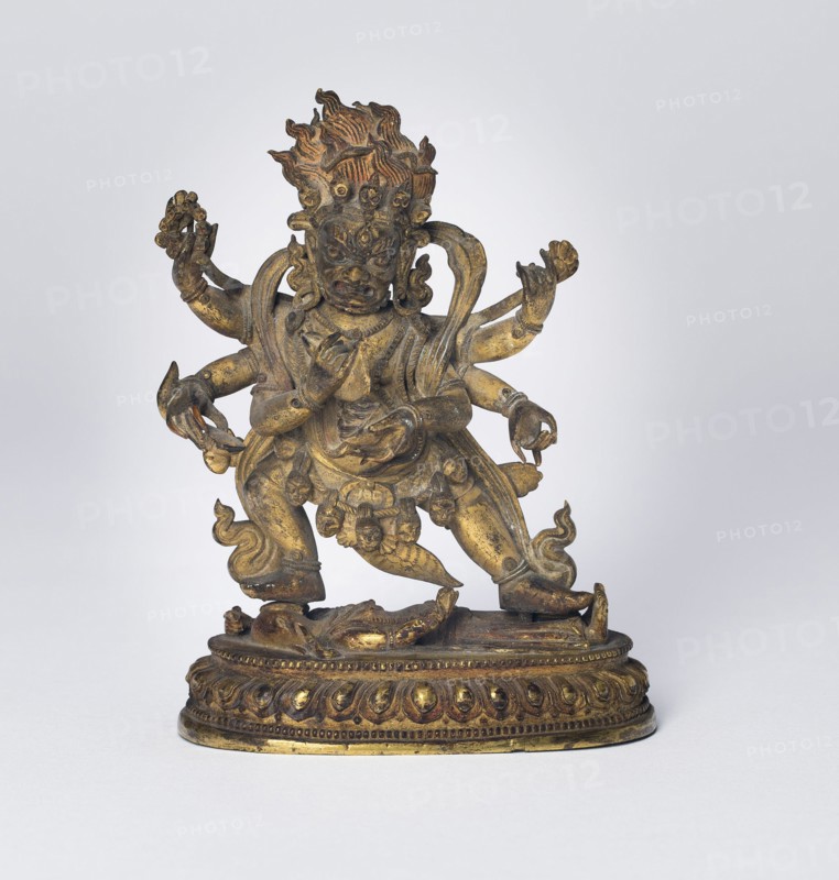 Enlightened Protector Mahakala with Six Arms (Shadbhuja), 18th/19th century.