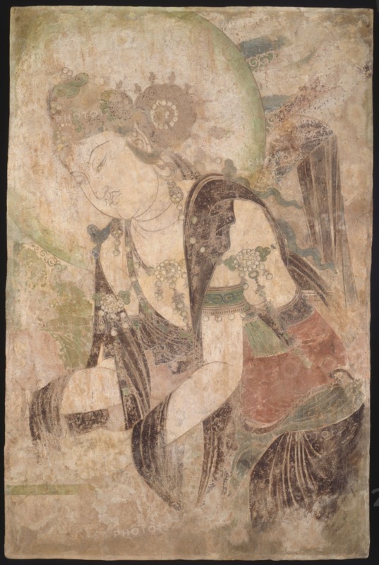 Bodhisattva, Song dynasty, 960-1278. Wall painting, probably from the Cisheng Si (Cisheng temple), Henan province.