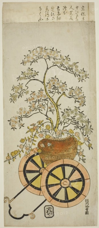 Flower Wagon, c. 1730.