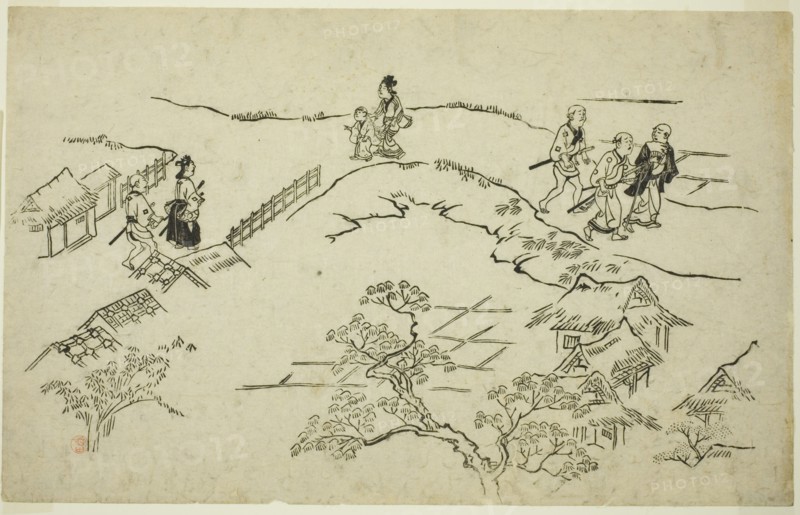Emon Hill, from the series "The Appearance of Yoshiwara (Yoshiwara no tei)", c. 1681/84.