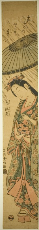 Praying for Rain Komachi (Amagoi Komachi), Edo period (1615-1868), about 1755.
