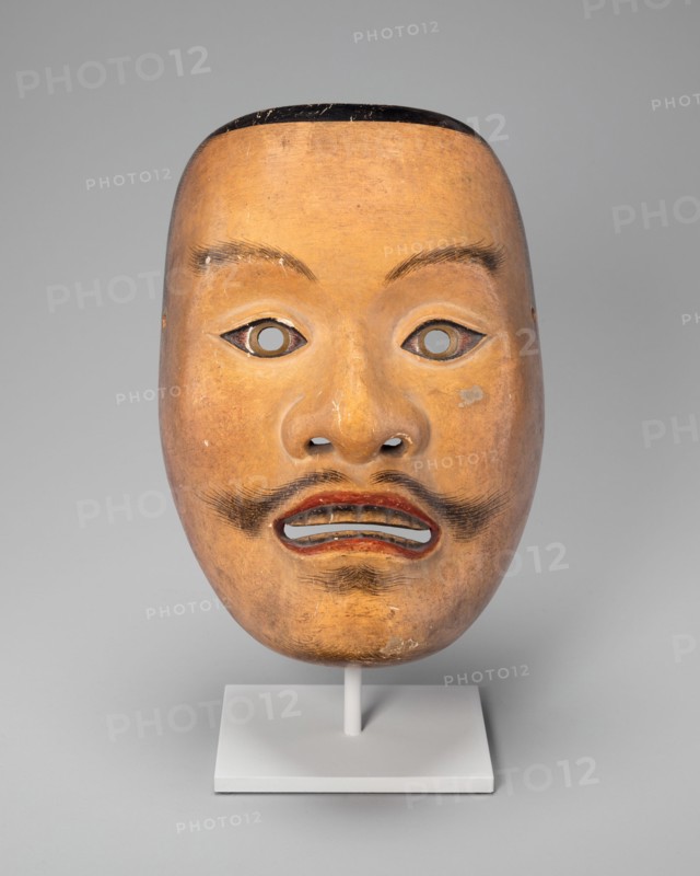 Mikazuki (male deity) Noh mask, 16th century.