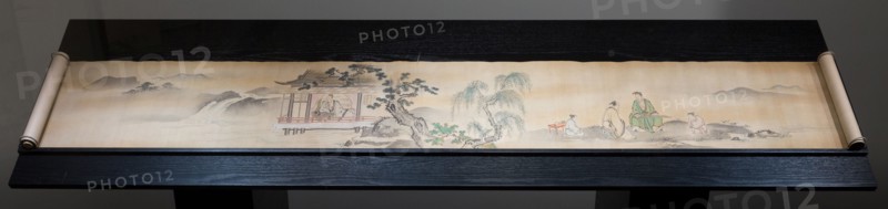 The Four Accomplishments, c. 1700. The four pursuits deemed appropriate for Chinese gentlemen were music, the board game Go, calligraphy, and painting.