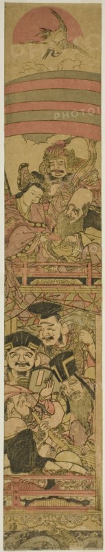 Seven Gods of Good Fortune in a Treasure Ship, Japan, c. 1789.