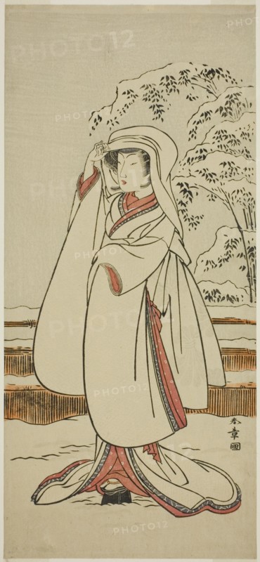 The Actor Segawa Tomisaburo I as the Heron Maiden (Sagi Musume), Japan, c. 1774.