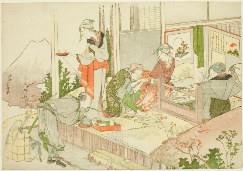 An Artisan’s Shop, from the album The Mist of Sandara (Sandara kasumi), Japan, 1798.