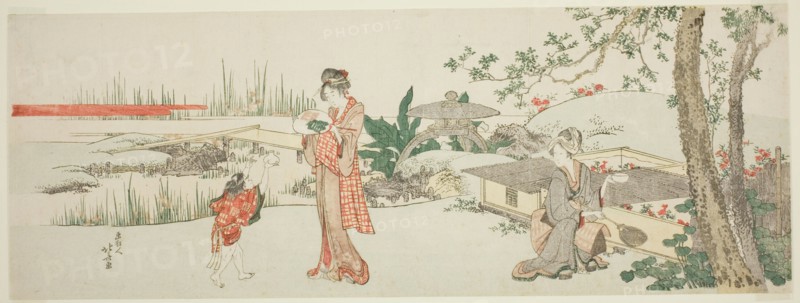 Goldfish vendor, Japan, c. 1801/05.
