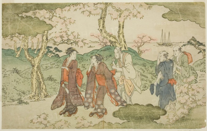 Mount Goten, from the illustrated book "Statue of Fugen (Fugen-zo)", Japan, c. 1790.