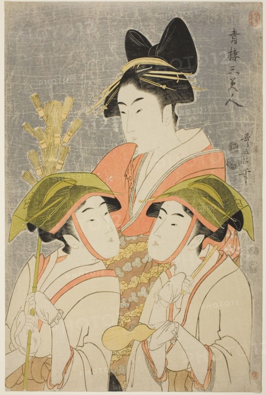 Three Beauties of Yoshiwara (Seiro san bijin), Japan, 1793.