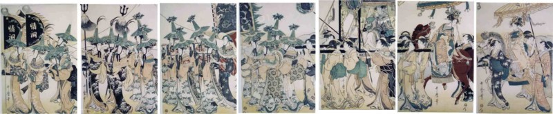 Yoshiwara Impromptu, Japan, c. 1797/98.