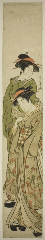 Two Women Taking a Stroll, Japan, c. 1781/89.