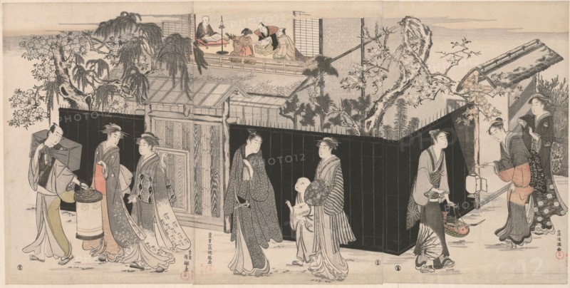 Returning from a Poetry Gathering, Japan, c. 1785/89.
