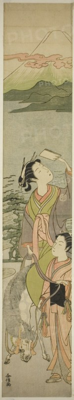 Parody of Ariwara no Narihira's journey to the east, Japan, c. early 1770s.