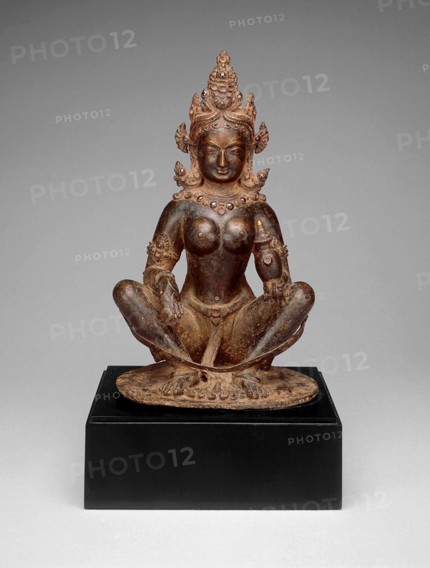 Mother-Goddess Brahmani Seated in Yogic Posture Holding Water Pot, 13th century.