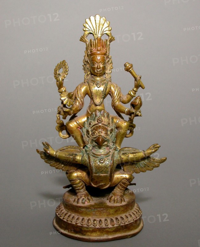 God Vishnu Astride His Mount, Garuda, 17th/18th century.