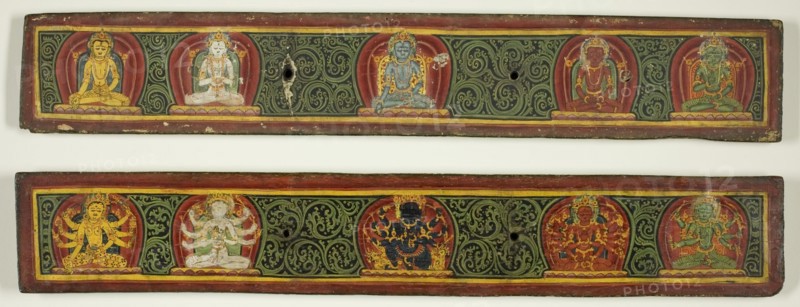 Two manuscript covers from the Five Protectors (Pancharaksha), 15th century.