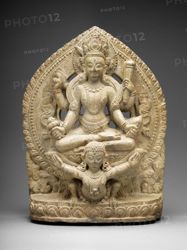 God Vishnu Riding His Mount, Garuda, 16th/17th century.