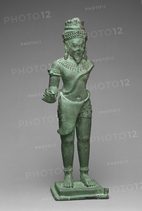 God Shiva as a Deified King, Angkor period, 13th century.