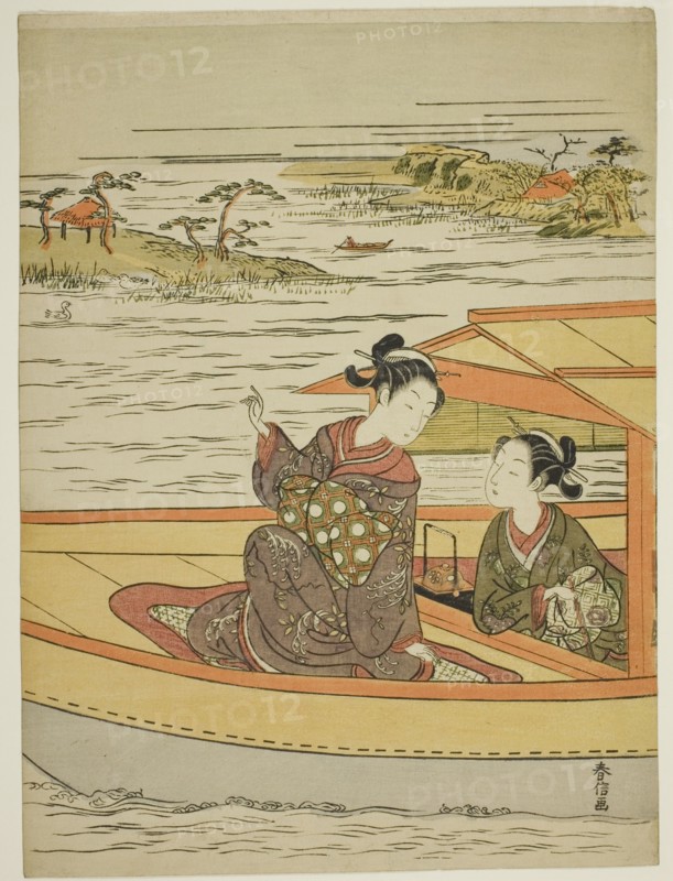 Two Beauties in a Boat, c. 1768.