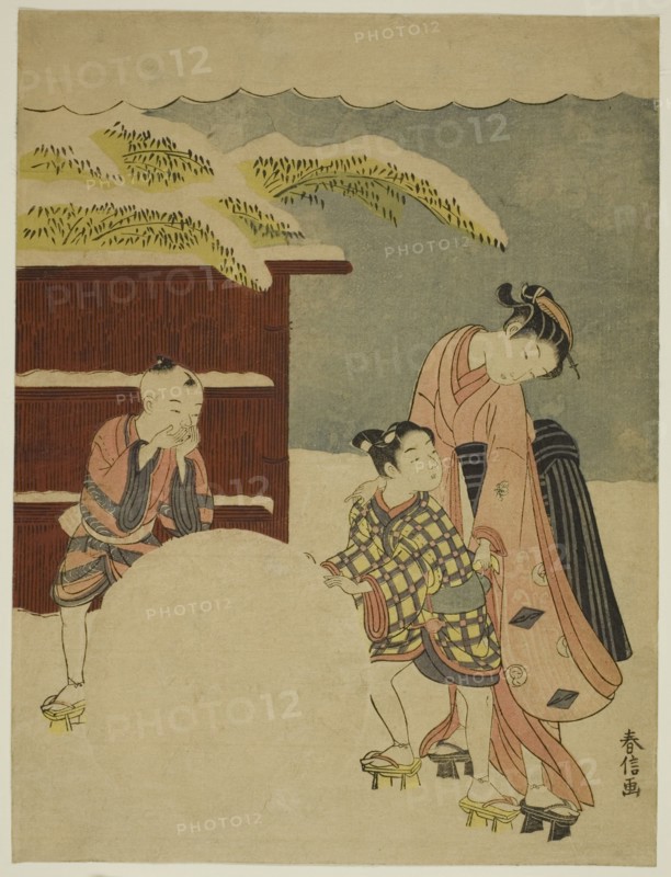 Making a Giant Snowball, c. 1767.