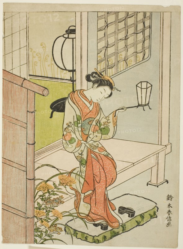 Woman Stepping Out with a Lantern, c. 1767/68.