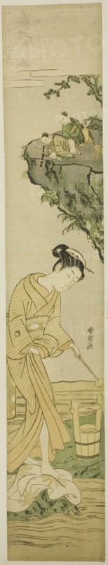 Daoist Immortals Spying on a Young Beauty, c. 1768.