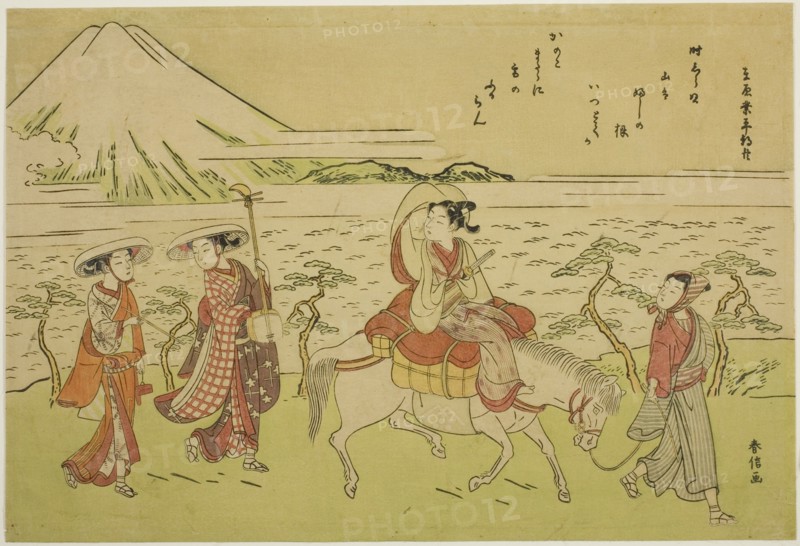 Parody of Ariwara no Narihira's journey to the east, c. 1767/68.