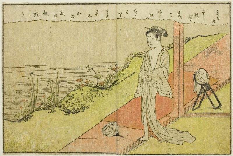Double-page Illustration from Vol. 1 of "Picture Book of Spring Brocades (Ehon haru no nishiki)", 1771.