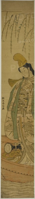 Shirabyoshi Dancer Standing in Asazuma Boat, c. 1767.