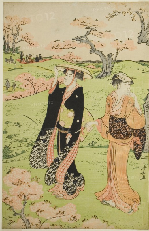 Cherry Blossom Viewing at Asuka Hill, c. 1787.
