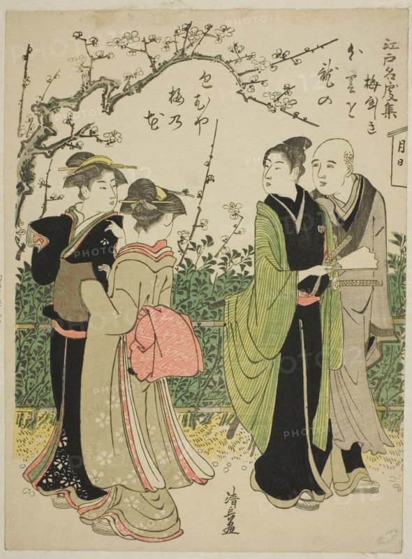Umeyashiki, from the series "Collection of Famous Places in Edo (Edo meisho shu)", c. 1782.