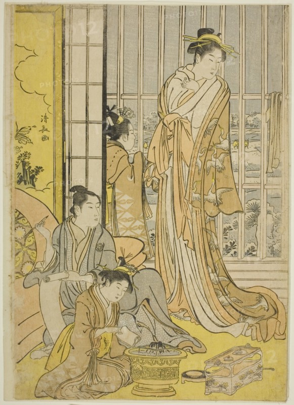 Snowy Morning in the Pleasure Quarters (Seiro yuki no ashita), c. 1789.