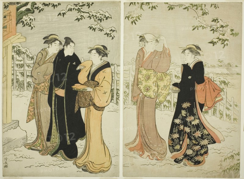 Matsuchi Hill after Snowfall, c. 1785.