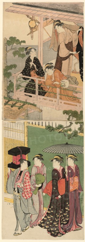 A Fan Peddler Passing Beneath a Balcony, c. 1786.
