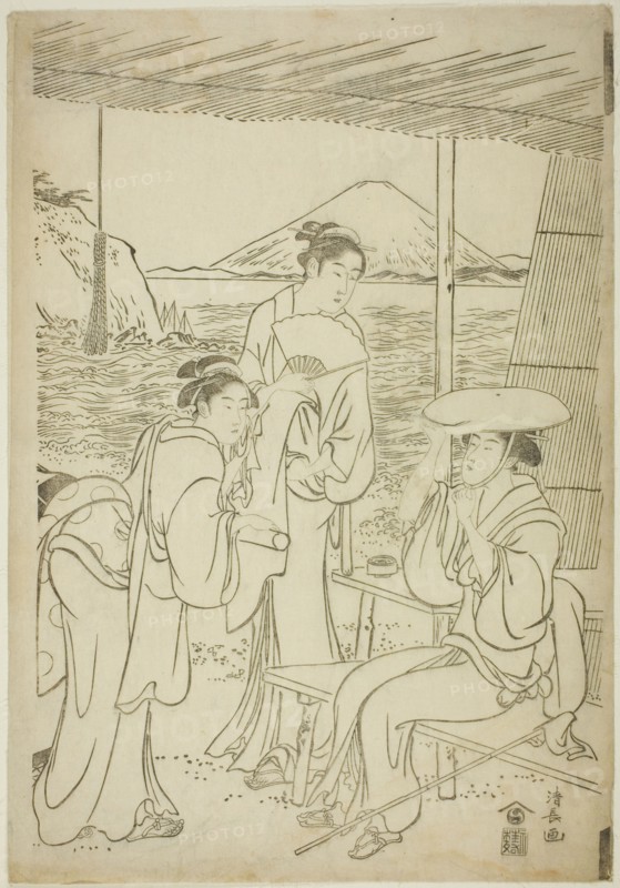 Visitors to Enoshima, c. 1789.