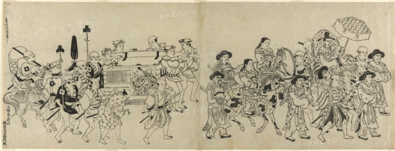 Arrival of the Korean Embassy in Edo, c. 1709.