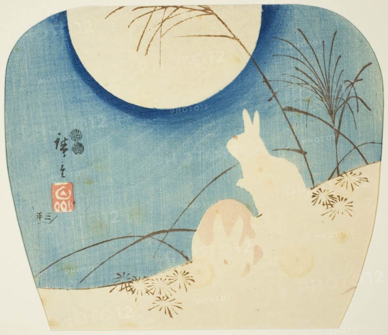 Rabbits in moonlight, c. 1849/52.