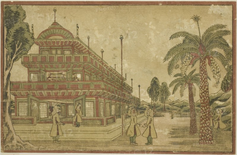 Newly Published Dutch Perspective View: The Tomb of King Mausolus in Asia, c. 1824/25.