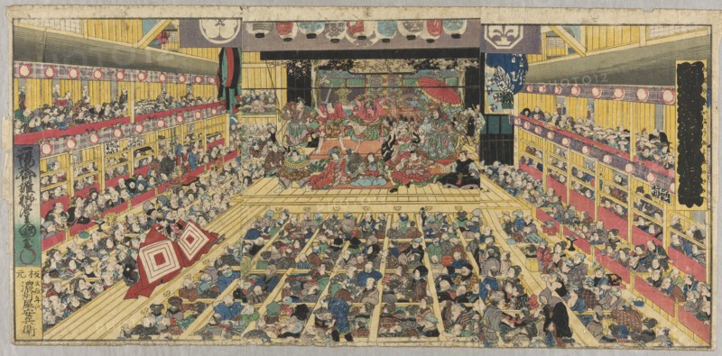 Flourishing of Edo Pictures Depicting Dances (Odori keiyo Edo-e no sakae), 1858.