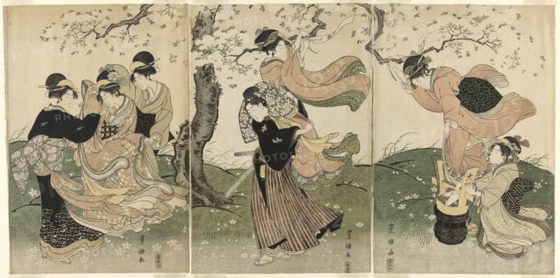 A Windy Day under the Cherry Trees, c. 1797.