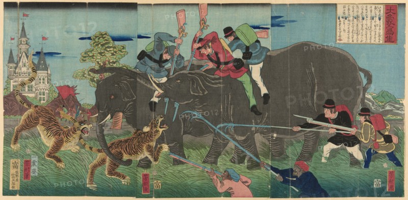 True Image of a Giant Elephant (Taizo shasei), 1863.
