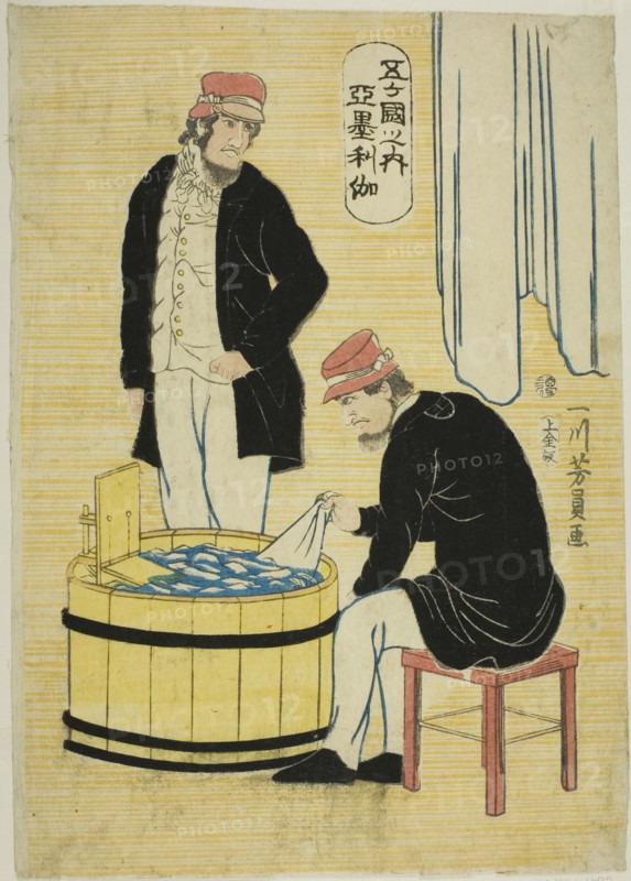Among the Five Nations: Americans (Gokakoku no uchi, Amerikajin), 1861.